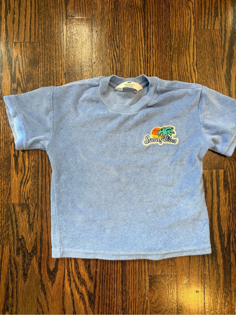 Boys “Sunny Vibes” Blue Kids Terry shirt 2T H&M